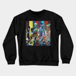 City of New York America Abstract 629 Crewneck Sweatshirt